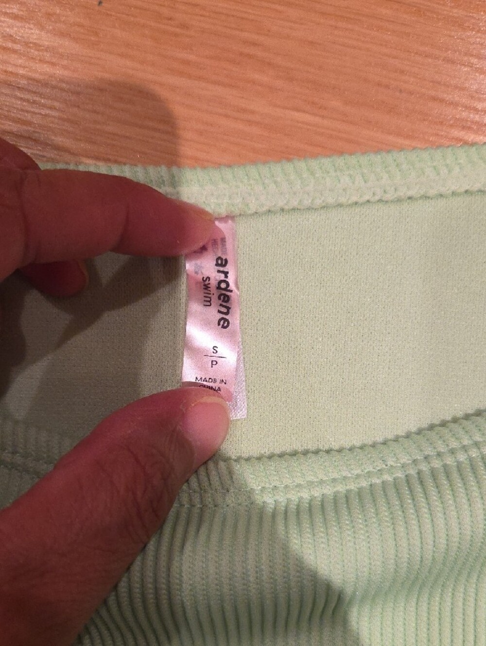 Ardene Light Green Ribbed Bikini Set - Picture 2 of 4